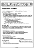 Vorschau - Arbeitsblätter - Metrum und Vers - dreifach differenziertes Übungsmaterial - Sachtext, Arbeitsblätter und Lösungen - Sekundarstufe 1 - ab Klasse 5 - Seite 1