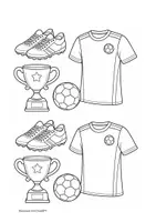 Vorschau - Mal- und Bastelvorlagen - Fußball, Weltmeisterschaft, WM, 2026, Kunstprojekt - Seite 1