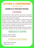 anteprima - Esercizi - Tipologie testuali: lettura e comprensione & altro - Pagina 1