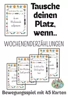 Vorschau - Spiele - Tausche deinen Platz wenn Wochenenden Erzählungen Bewegungsspiel - Deckblatt