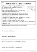 Vorschau - Arbeitsblätter - Der Eisbär - Sachtexte für Erstleser | Leseverständnis Klasse 1 & 2 - Seite 3