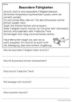 Vorschau - Arbeitsblätter - Das Axolotl - Sachtexte für Erstleser | Leseverständnis Klasse 1 & 2 - Seite 3