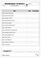 Vorschau - Arbeitsblätter - Lesespaziergang Mondmission: Artemis II für die Klassen 1-3 - Seite 2