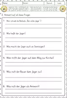 Vorschau - Arbeitsblätter - Ballade: Der wilde Jäger ~ Gottfried August Bürger , Lesen und verstehen Arbeitsblätter mit Lesetext, Fragen - Seite 3