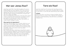Vorschau - Stundenentwürfe - Künstlerheft James Rizzi – Pop-Art kennenlernen Klasse 3–6 -Kunstunterricht - Seite 2