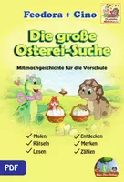 Vorschau - Arbeitsblätter - Mitmachgeschichte Osterei-Suche inkl. Arbeitsblätter - Deckblatt