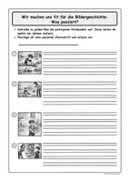 Vorschau - Unterrichtsreihen - Bildergeschichte Klasse 3/4 mit Arbeitsblättern - Seite 3