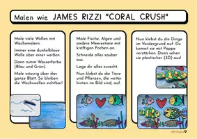 Vorschau - Unterrichtsreihen - James Rizzi Kunst Grundschule – Pop Art- fertig vorbereitet - Kunst im Sommer - Seite 1