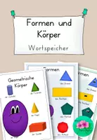 Vorschau - Merkblätter - Wortspeicher Formen und Körper - Wortschatz aufbauen - Deckblatt