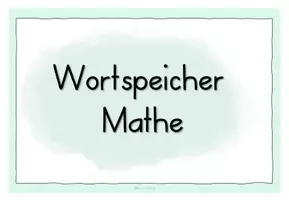 Vorschau - Bildkarten - Wortspeicher Mathe - Wortschatz aufbauen - Seite 2