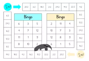 Vorschau - Spiele - Würfel Bingo Division - spielerisch das 1:1 üben - Seite 2