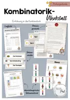 Vorschau - Unterrichtsreihen - Kombinatorikwerkstatt - Einführung in die Kombinatorik - Deckblatt
