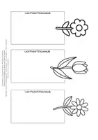 Vorschau - Mal- und Bastelvorlagen - Gute Besserung Geschenk - Duplo Banderole mit Wunschblumen - Seite 1