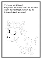 Vorschau - Arbeitsblätter - Von Punkt zu Punkt - Von Zahl zu Zahl
Mathespass mit Tieren
Zahlenraum bis 100 - Seite 2