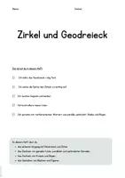Vorschau - Unterrichtsreihen - Arbeitsblätter & Reihenplanung zum Geodreieck und Zirkel - editierbar - Seite 1