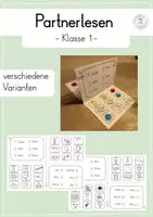 Vorschau - Fördermaterial/Inklusion - Partnerlesen Klasse 1 (wachsend) - Deckblatt