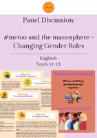Vorschau - Arbeitsblätter - Panel discussion: metoo and the manosphere - Deckblatt