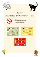 Vorschau - Spiele - Inlaut- & Endlaut-Brettspiel 1. Klasse – 3 Differenzierungsstufen - Deckblatt