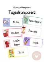 Vorschau - Präsentationen/Tafelbilder - Tagestransparenz: Stundenplan und Sonderveranstaltungen - Deckblatt