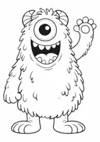 Vorschau - Mal- und Bastelvorlagen - Ausmalbilder Monster Grundschule – 3 Malvorlagen | Freebie - Seite 2
