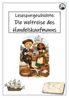 Vorschau - Arbeitsblätter - Die Weltreise des Handelskaufmanns - Lesespurgeschichte - Deckblatt