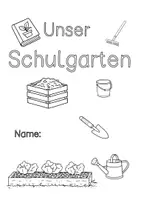 Vorschau - Arbeitsblätter - Deckblatt / Schulgarten / Inhaltsverzeichnis / Garten / KITA / GS - Seite 2