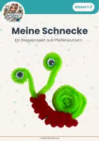 Vorschau - Mal- und Bastelvorlagen - Meine Schnecke - Ein Biegeprojekt aus Pfeifenputzern - Deckblatt