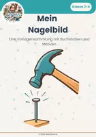 Vorschau - Mal- und Bastelvorlagen - Mein Nagelbild - Vorlagen zum Hämmern und Nageln - Deckblatt