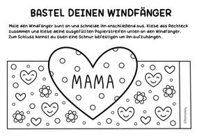 Vorschau - Arbeitsblätter - Malen, Schreiben & Basteln für den Muttertag - Großes Kunst Materialpaket - Seite 1