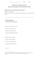 Vorschau - Klassenarbeiten - Klassenarbeit: Gedichtinterpretation von Eichendorffs "Der frohe Wandersmann" (mit Bewertungsbogen und Erwartungshorizont) - Seite 1