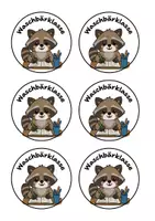 Vorschau - Mal- und Bastelvorlagen - Schulstart Paket – Waschbär (Steckbrief, Wimpelkette, Schilder) - Seite 3