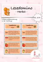 Vorschau - Stationenlernen - Leseförderung Lesedominos wachsendes Materialpaket (Kl. 3/4) - Seite 1