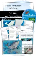 Vorschau - Mal- und Bastelvorlagen - Einen Wal malen mit der Nass-in-Nass Technik: Anleitung - Deckblatt