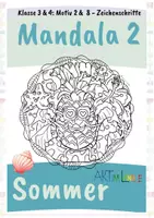 Vorschau - Mal- und Bastelvorlagen - Sommer Mandala Ananas zeichnen & gestalten | Schritt für Schritt Anleitung | Klasse 2–5 - Seite 1