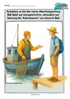 Vorschau - Arbeitsblätter - „Anekdote zur Senkung der Arbeitsmoral“ (Heinrich Böll) – Abschlussprüfung 2027 - Deckblatt