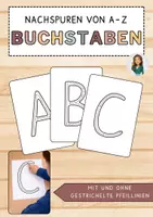 Vorschau - Arbeitsblätter - Großbuchstaben A-Z Nachspuren - Arbeitsblätter/Cliparts - editierbar - Deckblatt