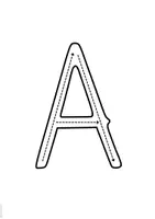 Vorschau - Arbeitsblätter - Großbuchstaben A-Z Nachspuren - Arbeitsblätter/Cliparts - editierbar - Seite 1
