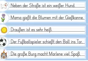 Vorschau - Spiele - Laufdiktat Buchstabe ß für die 1. Klasse - Seite 1