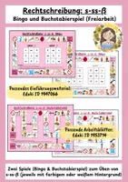 Vorschau - Spiele - Rechtschreibung: s-ss-ß Bingo und Buchstabierspiel - Deckblatt