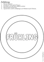 Vorschau - Mal- und Bastelvorlagen - Kunst Frühling Frühlingskranz basteln - Seite 3