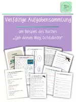 Vorschau - Unterrichtsreihen - Arbeitsheft & Aufgabensammlung am Beispiel des Buches "Geh deinen Weg, Schildkröte" - Deckblatt