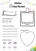 Vorschau - Arbeitsblätter - Osterferien Bericht - Deckblatt