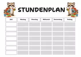 Vorschau - Poster - Stundenplan Waschbär - Seite 2
