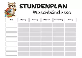 Vorschau - Poster - Stundenplan Waschbär - Seite 3