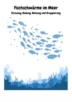 Vorschau - Unterrichtsreihen - Fischschwärme im Meer: Streuung, Ballung, Reihung & Gruppierung - Deckblatt