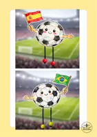 Vorschau - Mal- und Bastelvorlagen - Fußball-WM 2026 - Fensterdeko zur Weltmeisterschaft basteln - Kunst Grundschule Klasse 2-4 - Seite 1