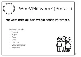 Vorschau - Arbeitsblätter - Interviewkarten Wochenende + Arbeitsblatt - Seite 3
