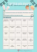 Vorschau - Arbeitsblätter - 🐰 Find someone who – Easter Holidays | Speaking Activity (Klasse 5–7) - Deckblatt