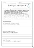 Vorschau - Arbeitsblätter - Freundschaft: Fallbeispiele inkl. Differenzierung und Comic gestalten - Seite 3