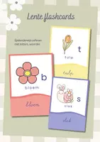 Voorbeeld - Lente flashcards, kleuter, groep 1, groep 2, groep 3 - Voorblad